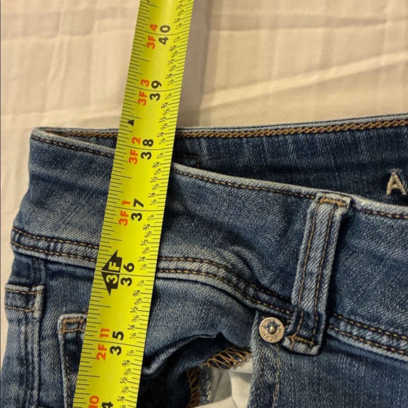 American Eagle Outfitters Blue Kick Boot Super Stretch Women’s 8 Short - Picture 10 of 12